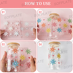 6Pcs 6 Styles PVC Plastic Waterproof Decorative Sticker Labels&nbsp;DIY-SP0004-92