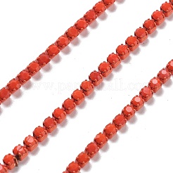Iron Rhinestone Glass Cup Chain&nbsp;CH-U001-01P