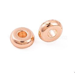Brass Flat Round Spacer Beads&nbsp;KK-M085-A-12RG-NR
