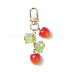2Pcs Plastic Cherry Pendant Decorations&nbsp;HJEW-JM04399