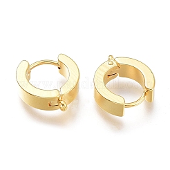 201 Stainless Steel Huggie Hoop Earrings Findings&nbsp;STAS-A167-01B-G