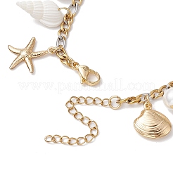 Natural 304 Stainless Steel Charm Bracelets&nbsp;BJEW-JB11542