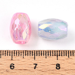 Transparent UV Plating Acrylic Beads&nbsp;OACR-I015-34