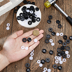 300Pcs 2 Styles Plastic Hinged Screw Covers&nbsp;DIY-FH0010-34