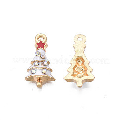Rack Plating Alloy Enamel Pendants&nbsp;ENAM-N055-136B