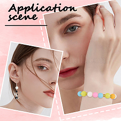 70pcs 7 colors Luminous Silicone Beads&nbsp;SIL-SC0001-62
