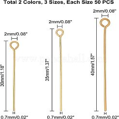 304 Stainless Steel Eye Pins&nbsp;STAS-UN0004-06
