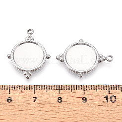 304 Stainless Steel Pendant Cabochon Settings&nbsp;STAS-T065-94P