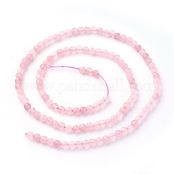 Natural Rose Quartz Beads Strands&nbsp;G-F619-23-3mm