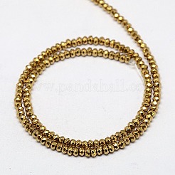 Electroplate Non-magnetic Synthetic Hematite Beads Strands&nbsp;G-J160-A-02