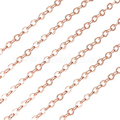 Brass Coated Iron Flat Cable Chains&nbsp;CH-TAC0007-02RG