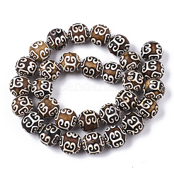 Tibetan Style dZi Beads Strands&nbsp;TDZI-R001-02
