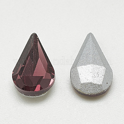 Pointed Back Glass Rhinestone Cabochons&nbsp;RGLA-T082-6x10mm-18