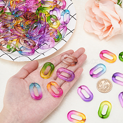 Two Tone Transparent Acrylic Linking Rings&nbsp;OACR-PH0001-41