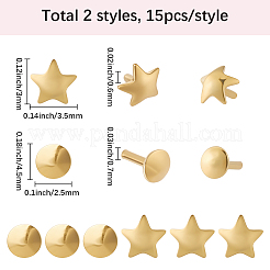 30Pcs 2 Styles 925 Sterling Silver Flat Head Pins&nbsp;STER-SC0001-70G