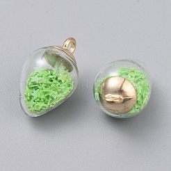 Transparent Glass Pendants&nbsp;GLAA-TAC0002-H05