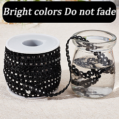 25M Metallic Yarn Lace Ribbons&nbsp;OCOR-GF0003-09J