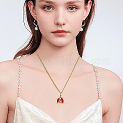 8Pcs Brass Enamel Pendants&nbsp;KK-BBC0021-89