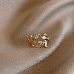 Leaf Alloy Enamel Cuff Rings&nbsp;FS-WG02ED7-01