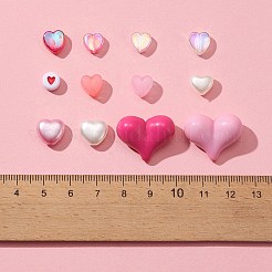 376Pcs 12 Style Transparent & Opaque & Imitation Jelly Acrylic & ABS Plastic Imitation Pearl Beads&nbsp;DIY-FS0003-34