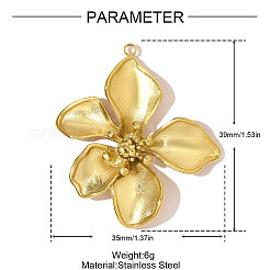 304 Stainless Steel Pendants&nbsp;STAS-OY007-81G