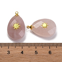 Natural Rose Quartz Pendants&nbsp;G-B089-01G-05