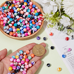 500Pcs Opaque Acrylic Beads&nbsp;SACR-SP0001-09