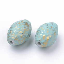Spray Painted Acrylic Beads&nbsp;X-ACRP-Q023-01