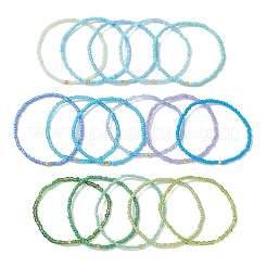 16Pcs Glass Seed Beaded Stretch Bracelets Sets&nbsp;BJEW-MZ00294