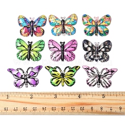 36Pcs 3 Styles Printed Translucent Acrylic Pendants&nbsp;MACR-FS0001-99