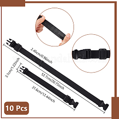 Adjustable Nylon Strap with Plastic Buckle&nbsp;AJEW-WH0871-63B
