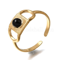 304 Stainless Steel Cuff Open Rings&nbsp;RJEW-F213-01G-07