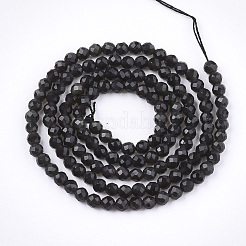 Natural Black Obsidian Beads Strands&nbsp;X-G-T108-41