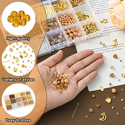 DIY Alloy Charm & Glass Beads Bracelet Making Kits&nbsp;DIY-FS0007-77