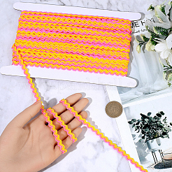 1 Roll Polyester with Paillette Wavy Fringe Trim Ribbon&nbsp;OCOR-GF0005-72A