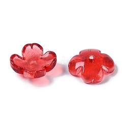 Baking Paint Glass Bead Caps&nbsp;GLAA-S202-04A