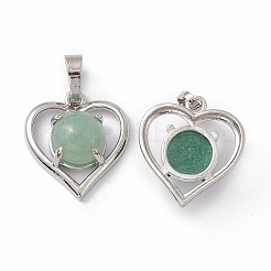 Natural & Synthetic Mixed Gemstone Pendants&nbsp;G-P484-04P