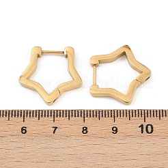 3304 Stainless Steel Star Hoop Earrings&nbsp;EJEW-P324-02G