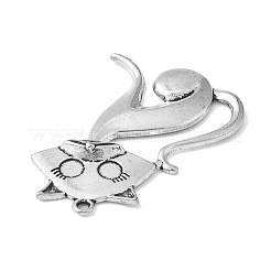 Tibetan Style Alloy Kitten Pendants&nbsp;X-TIBEP-22758-AS-NR