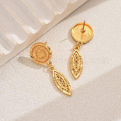Vintage French Middle Eastern Horse Eye Alloy Dangle Stud Earrings&nbsp;XZ9039