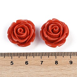 Synthetic Coral Carved Beads&nbsp;CORA-M001-05S