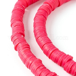 Handmade Polymer Clay Beads Strands&nbsp;CLAY-R089-6mm-Q093