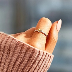 Heart 925 Sterling Silver Finger Rings for Women&nbsp;FS-WG1734C-03