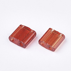 2-Hole Transparent Glass Seed Beads&nbsp;SEED-S023-25C-03