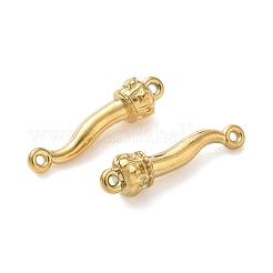 304 Stainless Steel Italian Horn with Crown Links&nbsp;KK-D503-42G