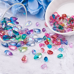 200Pcs 2 Style Transparent Glass Charms&nbsp;GLAA-TA0001-12