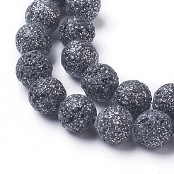 Natural Lava Rock Beads Strands&nbsp;G-F592-04A-8mm