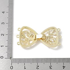 Brass Micro Pave Cubic Zirconia Fold Over Clasps&nbsp;KK-U052-10G