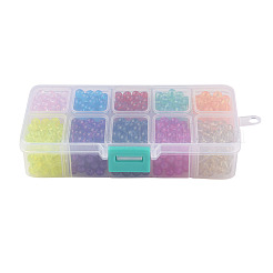 10 Colors Baking Paint Glass Beads&nbsp;DGLA-JP0001-10-6mm