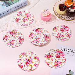 8Pcs PU Leather Cup Mats&nbsp;AJEW-MB0001-12